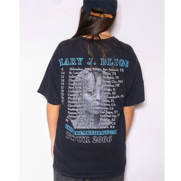 MARY J BLIGE 2006 Vintage Breakthrough Tour Rap R & B Hip Hop Graphic Band Tee - Picture 3 of 8